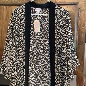 Lularoe Aurora Kimono cheetah print